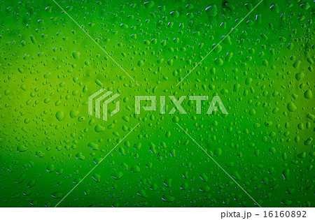 Texture water drops on the bottle of beer Texture water drops on the bottle of beer 16160892