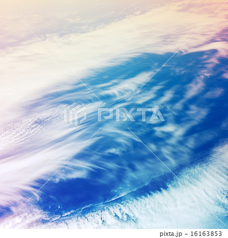 Bright colorful cloudy sky, stylized background Bright colorful cloudy sky, stylized background 16163853