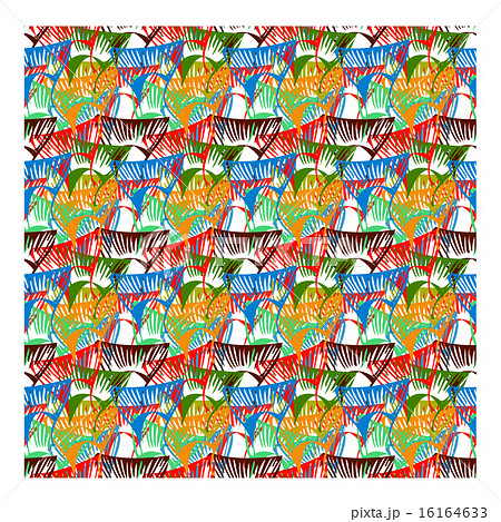 vector pattern from fish tail different colors 16164633
