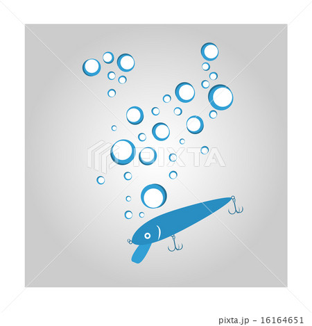 vector bait wobbler for fishing with bubbles 16164651