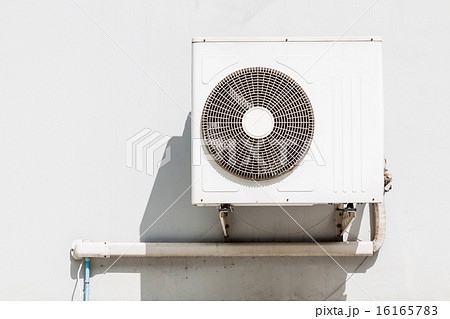 Air conditioning compressor on wall 16165783