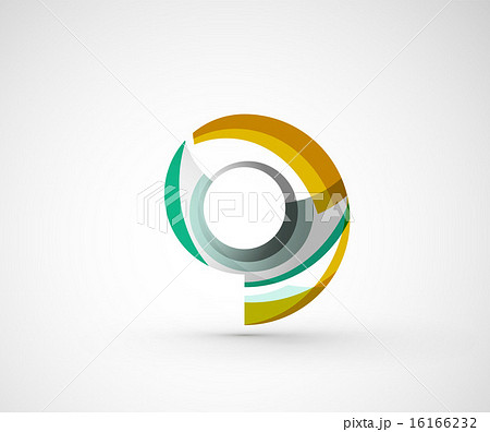 Abstract geometric company logo ring, circle 16166232