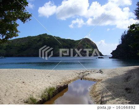 小笠原父島の海 コペペ海岸 の写真素材