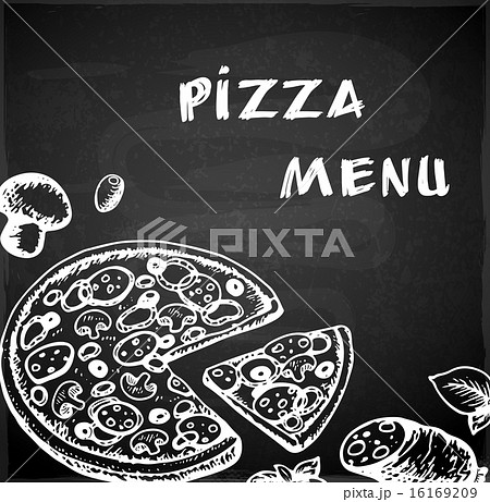 Hand drawn pizza menu Hand drawn pizza menu 16169209