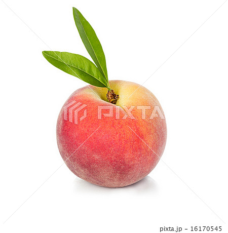 Peach isolated on white background 16170545