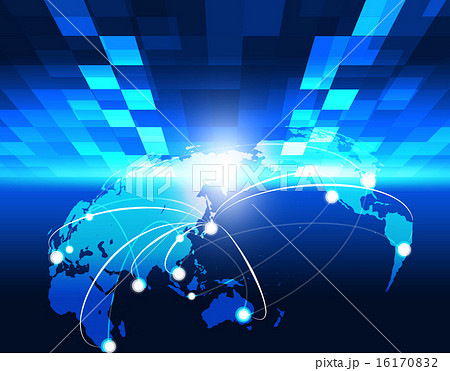 日本ビジネス　成長　世界地図　世界経済　ビジネスイメージ　貿易　経済 16170832