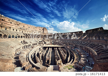inside of Colosseum in Rome, Italy 16171413