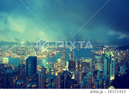 Hong Kong island from Victoria's Peak Hong Kong island from Victoria's Peak 16171423
