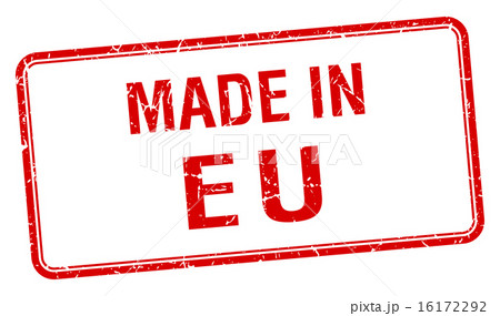 made in eu red square isolated stamp made in eu red square isolated stamp 16172292