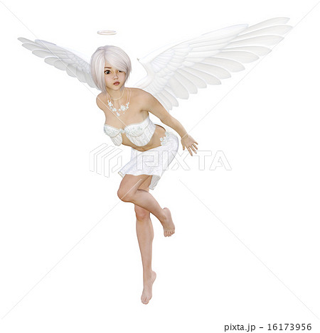 かわいい天使 Perming 3dcg イラスト素材のイラスト素材