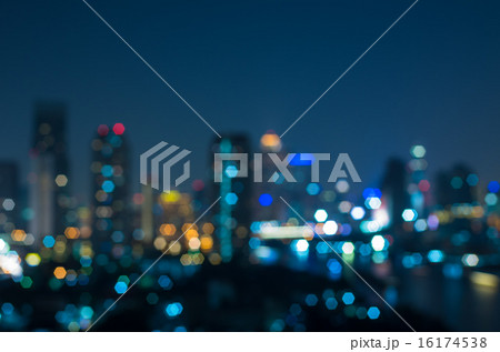 bangkok cityscape river view at twilight time, Blurred Photo bok bangkok cityscape river view at twilight time, Blurred Photo bok 16174538