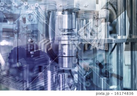 Industrial equipment with businessman background Industrial equipment with businessman background 16174836
