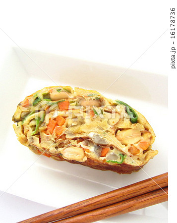 大豆と野菜たっぷりのおいしい卵焼き 大豆と野菜たっぷりのおいしい卵焼き 16178736