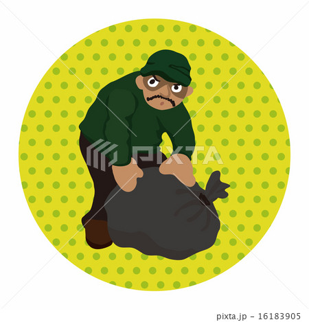 強盗 強盗犯 盗人のイラスト素材