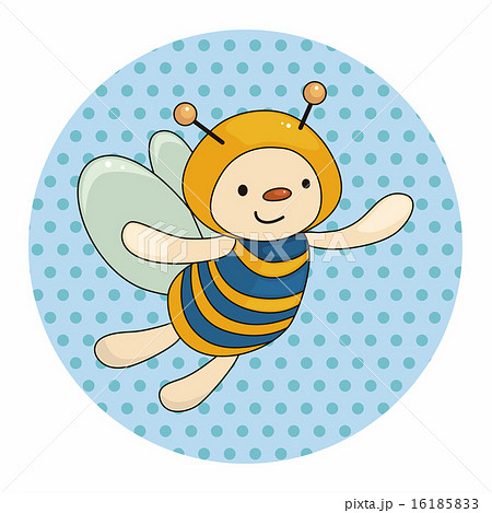 ハチ ミツバチ 蜂のイラスト素材