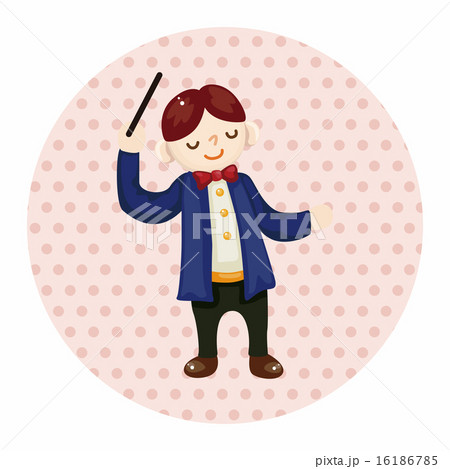 指揮者 音楽 ミュージカルのイラスト素材