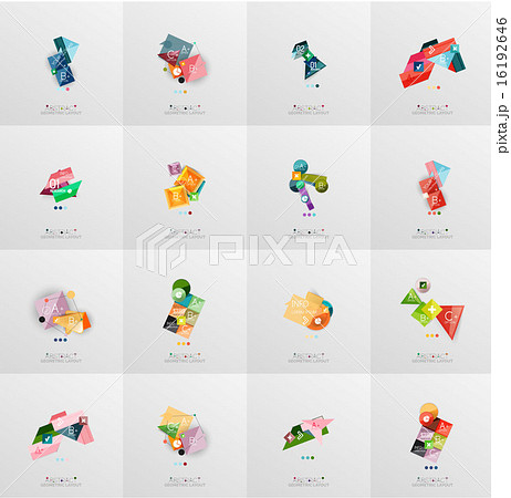 Modern geometric design temlates, universal diagram, banner, number options, workflow layout, steps Modern geometric design temlates, universal diagram, banner, number options, workflow layout, steps 16192646