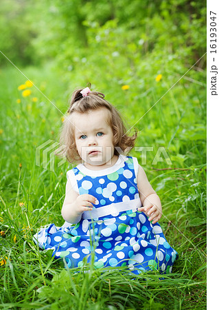 cute little girl outdoors cute little girl outdoors 16193047