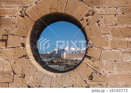 ESSAOUIRA, MOROCCO -  town of Essaouira circa.  fortress 16193773