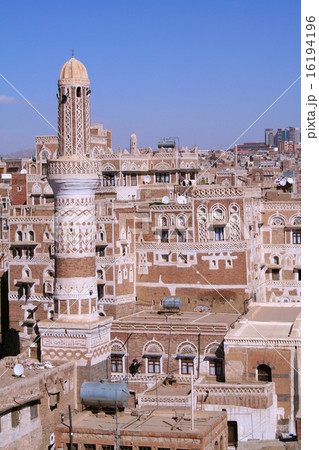 イエメン・首都サナアの風景 16194196