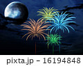 青月と花火 16194848