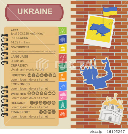 Ukraine infographics, statistical data, sights 16195267