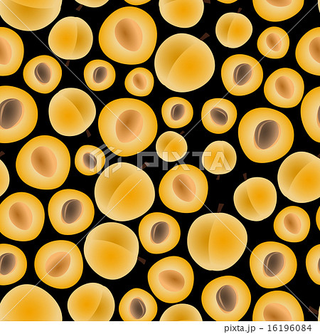 colorful apricots fruits dark seamless pattern 16196084