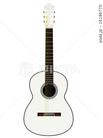 白いクラシックギターのイラスト素材 16196770 Pixta