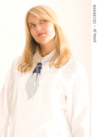 Young woman with chef's jacket 16196908