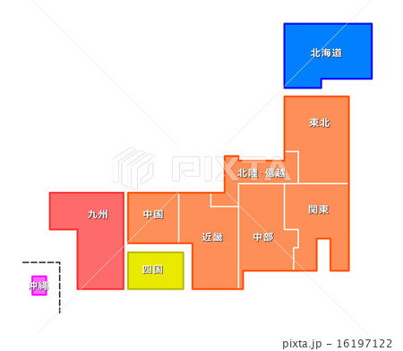 日本地図 16197122