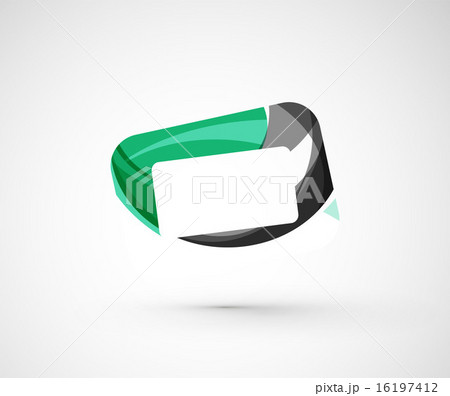 Abstract geometric company logo frame, screen 16197412