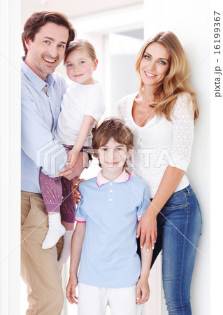 happy family inside house 16199367