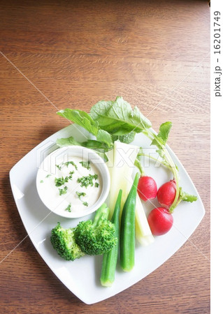 豆腐クリームのディップと野菜 16201749