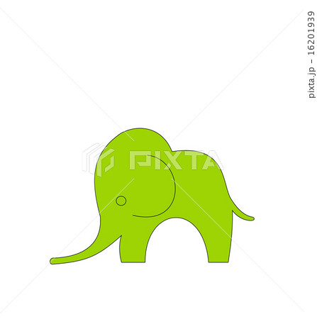 Cartoon Child of Elephant Isolated 16201939