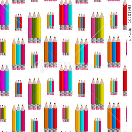 Seamless Pattern with Colorful Pencils 16201992