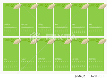 2015 calendar. Vector illustration. 2015 calendar. Vector illustration. 16203562