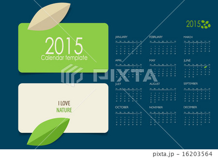 2015 calendar. Vector illustration. 2015 calendar. Vector illustration. 16203564