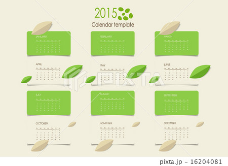 2015 calendar. Vector illustration. 16204081