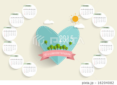 2015 calendar. Vector illustration. 16204082