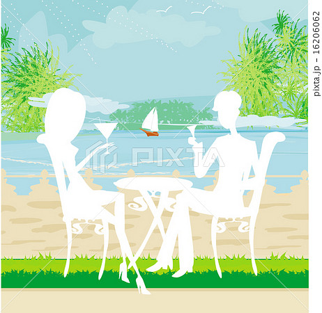 romantic date on a tropical beach 16206062