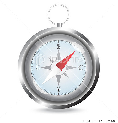 Compass with currency sign for concept Compass with currency sign for concept 16209486