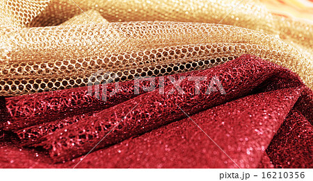Golden and red fabric Golden and red fabric 16210356