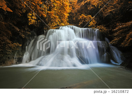 Waterfall in the forest nature background Waterfall in the forest nature background 16210872