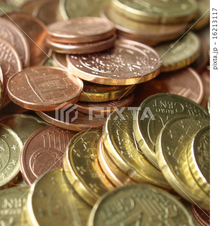 Euro coins background 16213117