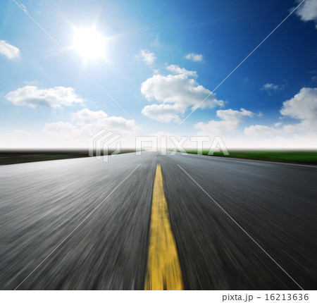 high way blue sky 16213636