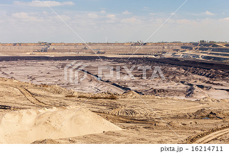 Opencast brown coal mine. Open pit. 16214711