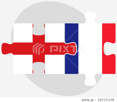 England and France Flags in puzzle 16215148