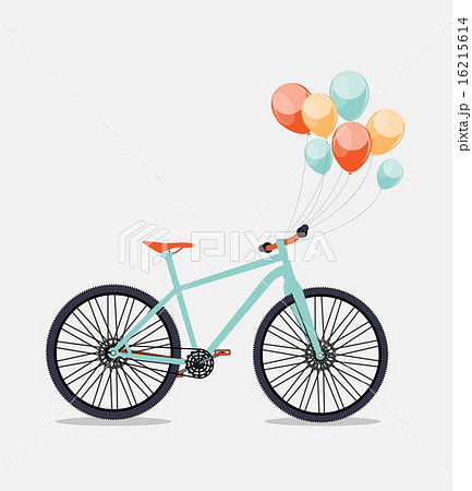 Retro Bicycle Background Vector Illustrator 16215614