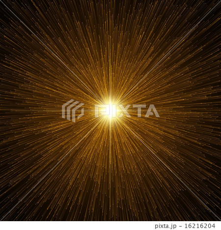 Released particles with light beam. Released particles with light beam. 16216204