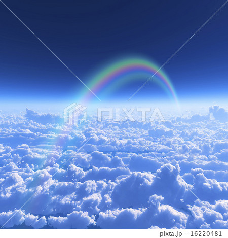 青空と雲海のイラスト素材